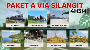 Paket A Via Silangit 4 Hari 3 Malam (Silangit-Desa Meat-Pantai Bul-Bul-Parapat-Samosir-Berastagi-Medan Tour)